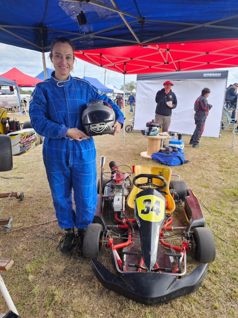 Una nueva piloto en el automovilismo local: Daiana Rebechi debutó en karting